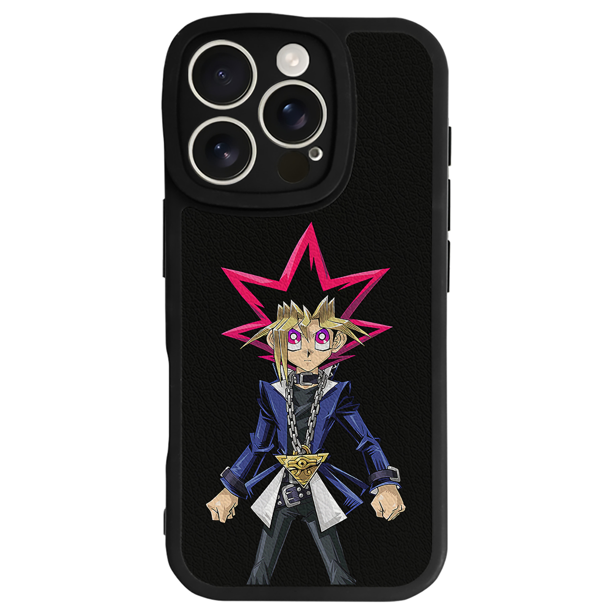 遊☆戯☆王 Yu-Gi-Oh! 【iPhone 16シリーズ対応】シリコンスマホケース（レザー調） 材質：シリコン